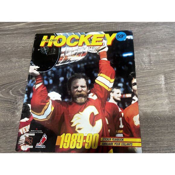 1989 O-Pee-Chee NHL Hockey Sticker Album Lanny McDonald Stanley Cover - Picture 1 of 7